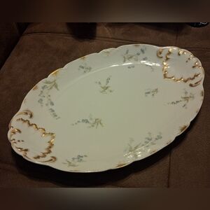 Antique France Haviland Limoges Oval Serving Platter Norma Pattern 1894-1931